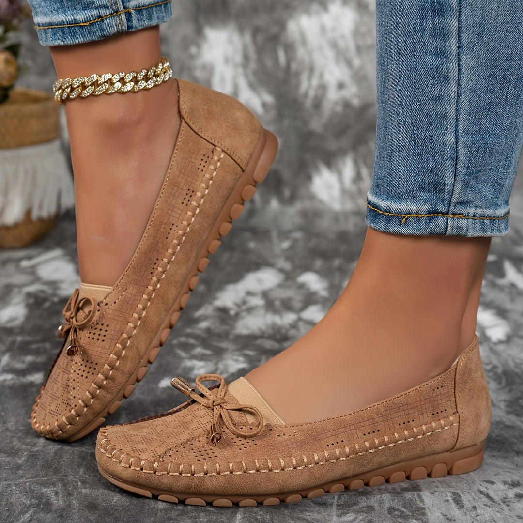 Polly | Soft Suede-Look Loafers