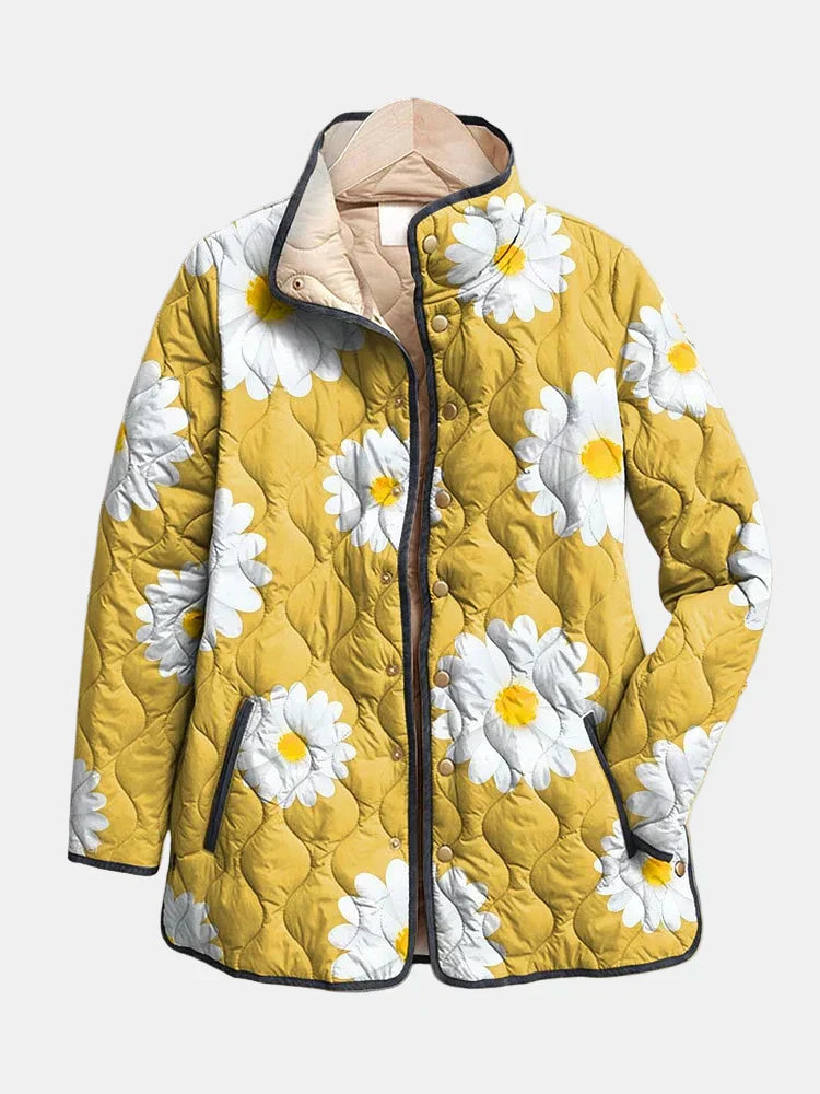 Maureen | Daisy Print Quilted Jacket