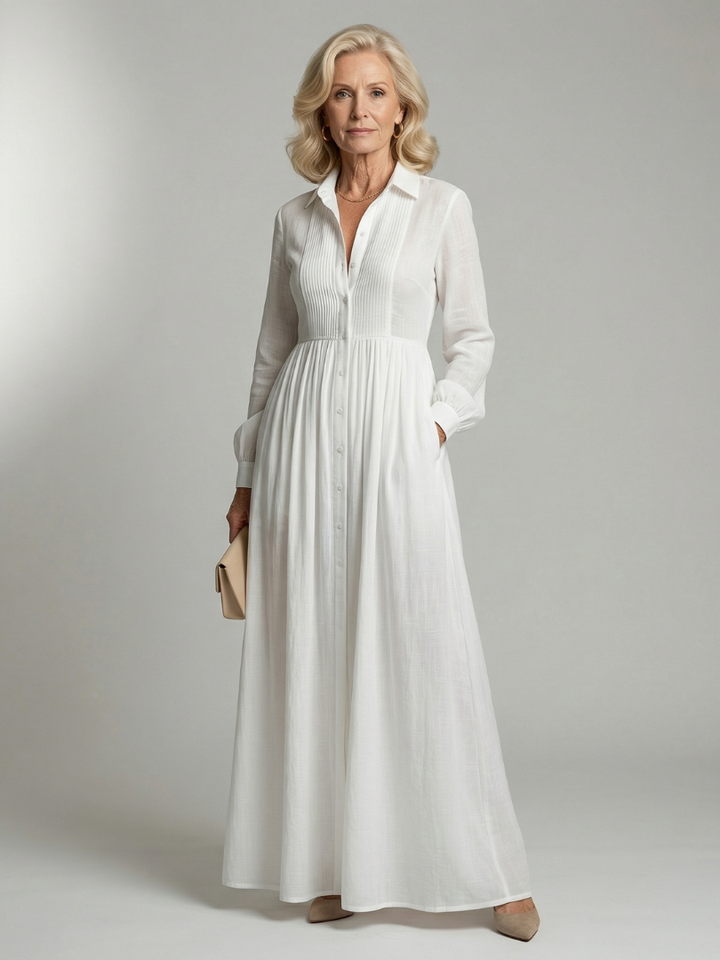Freya | Button-Front Maxi Dress