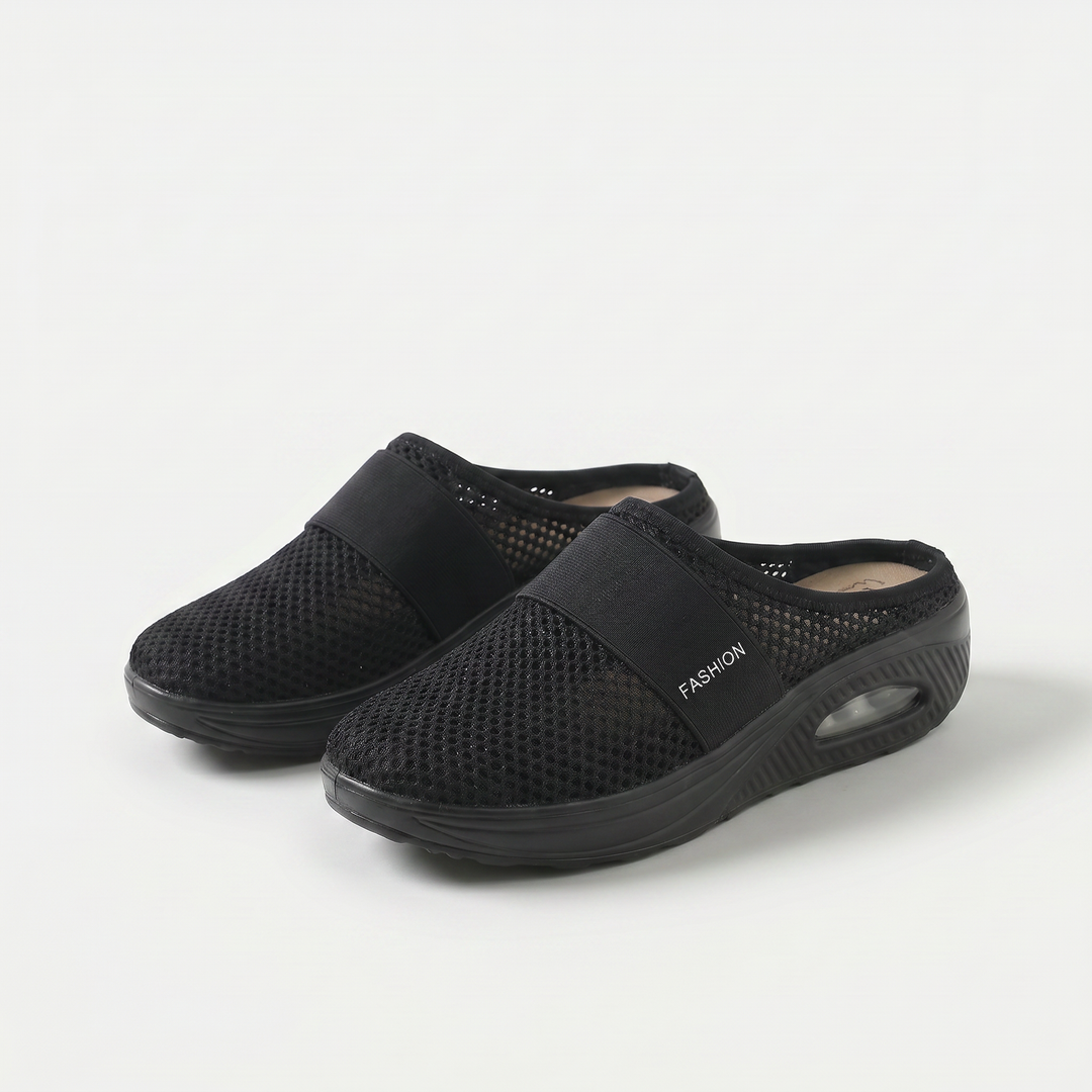 Peta | Cushioned Wedge Mules