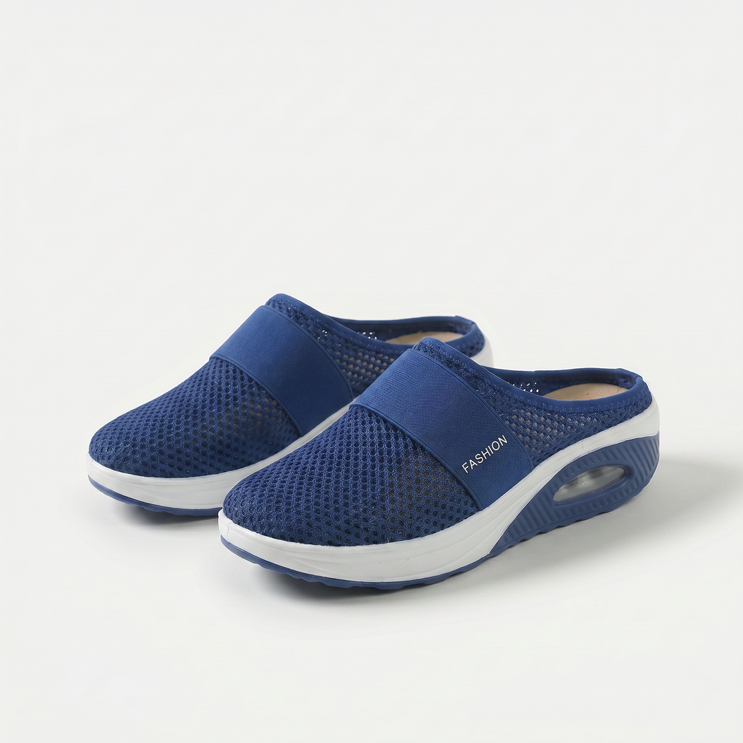 Peta | Cushioned Wedge Mules