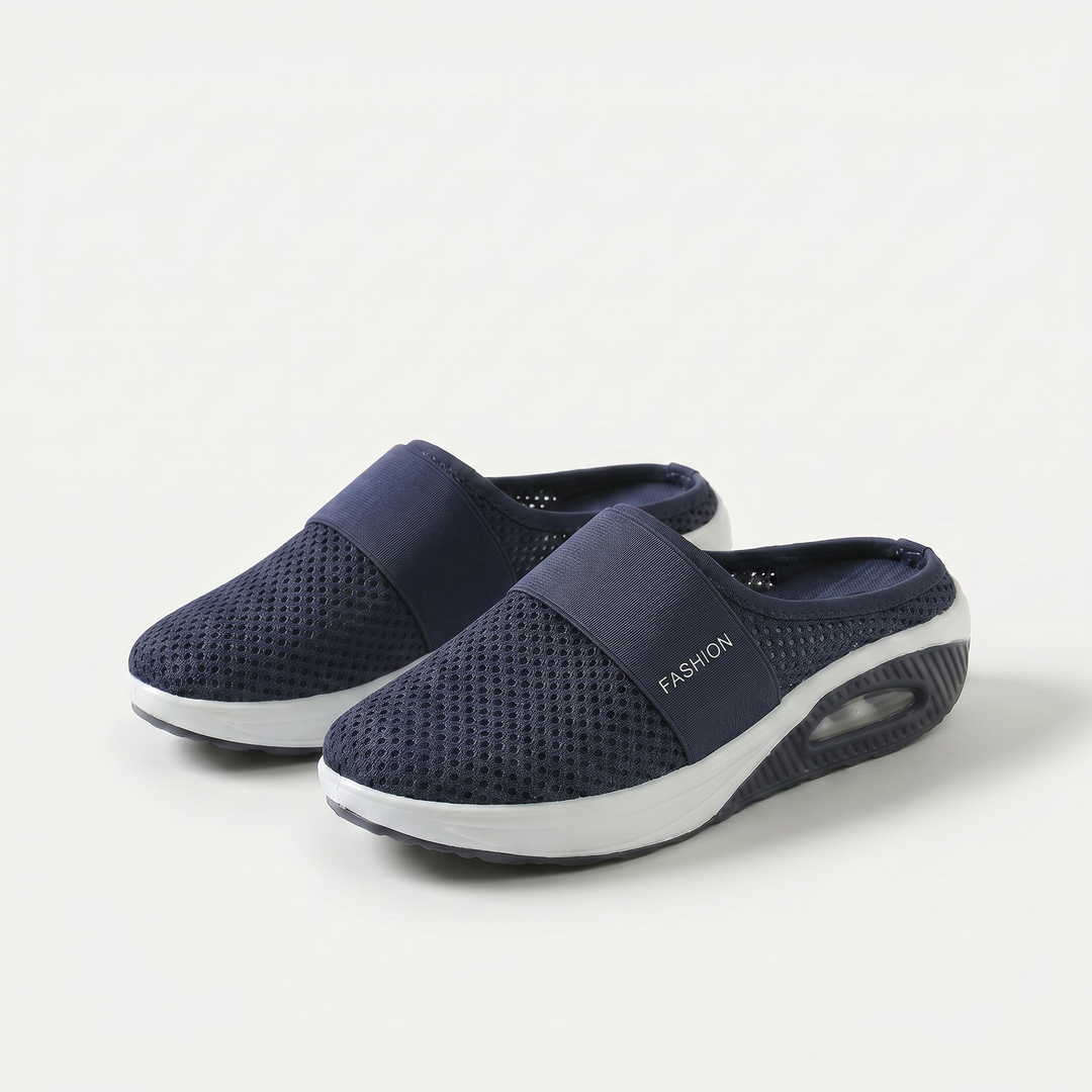 Peta | Cushioned Wedge Mules