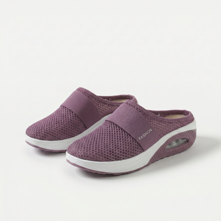 Peta | Cushioned Wedge Mules
