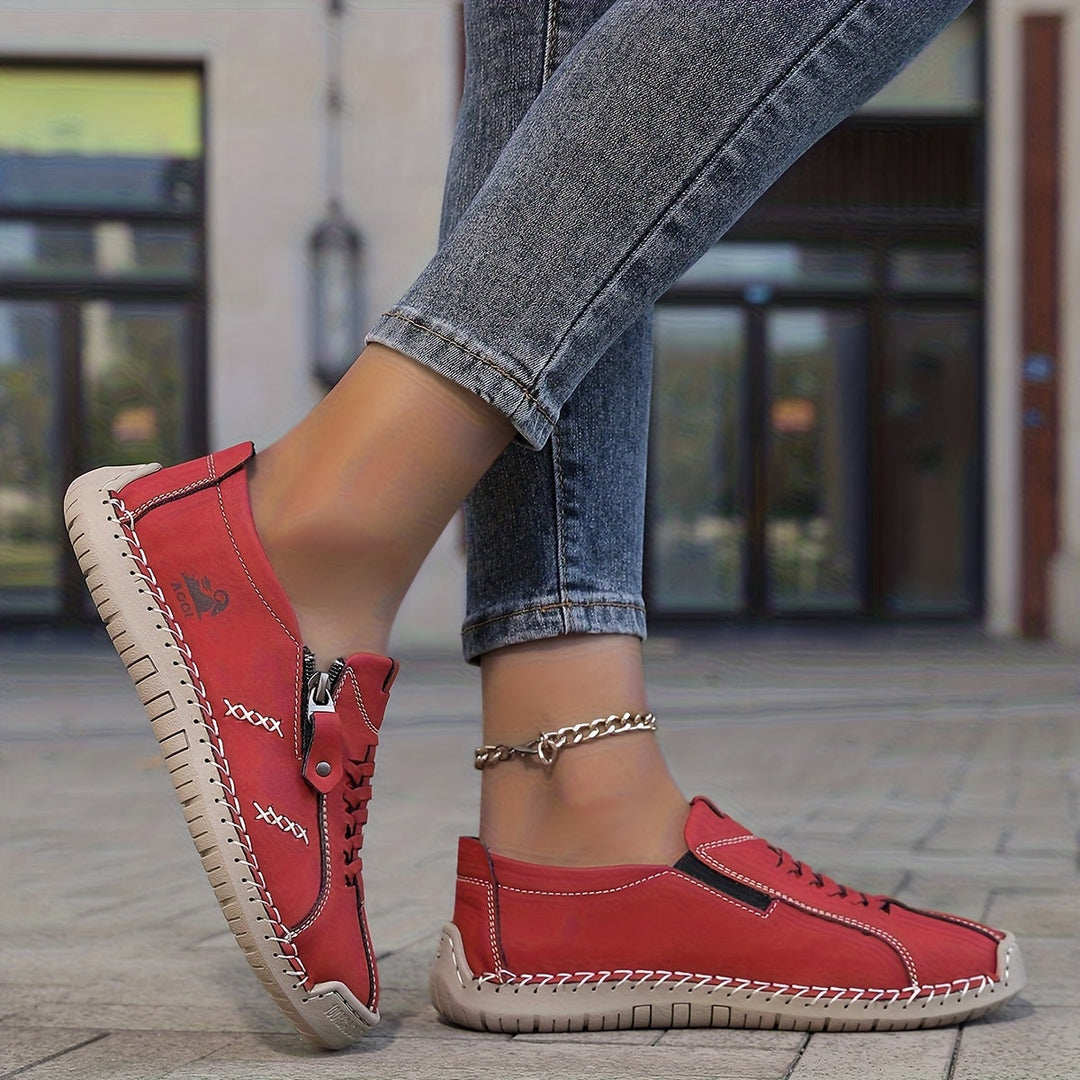 Moira | Elegant Side-Zip Sneakers