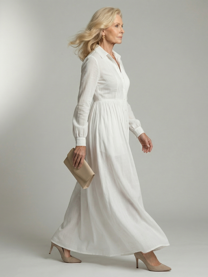 Freya | Button-Front Maxi Dress