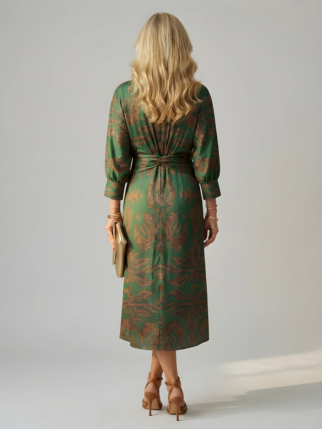 Johanna | Long Sleeve Wrap Midi Dress