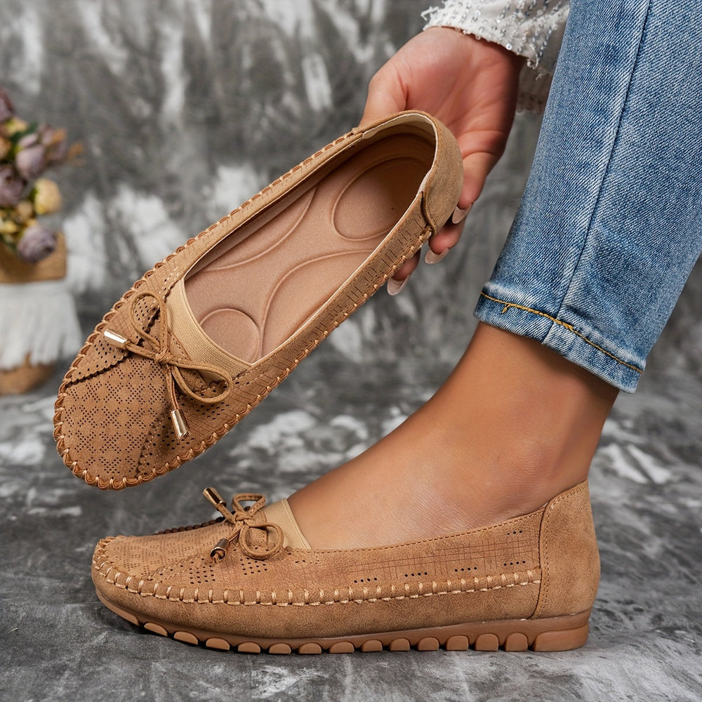 Polly | Soft Suede-Look Loafers