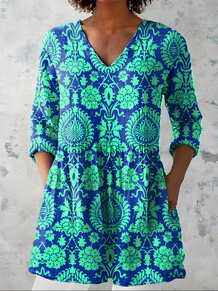 Lorelei | Long V-Neck Blouse
