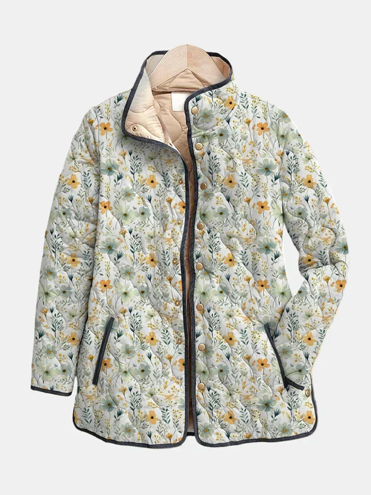 Dulcie | Bright Floral Quilted Jacket