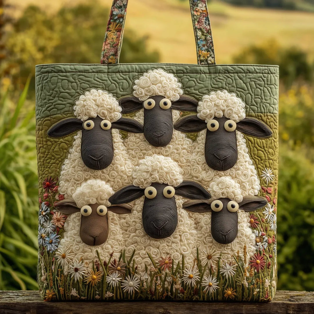 Five Sheep design of the Leah quilted tote bag