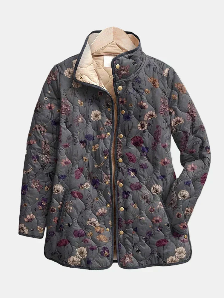 Mona | Classic Floral Quilted Jacket