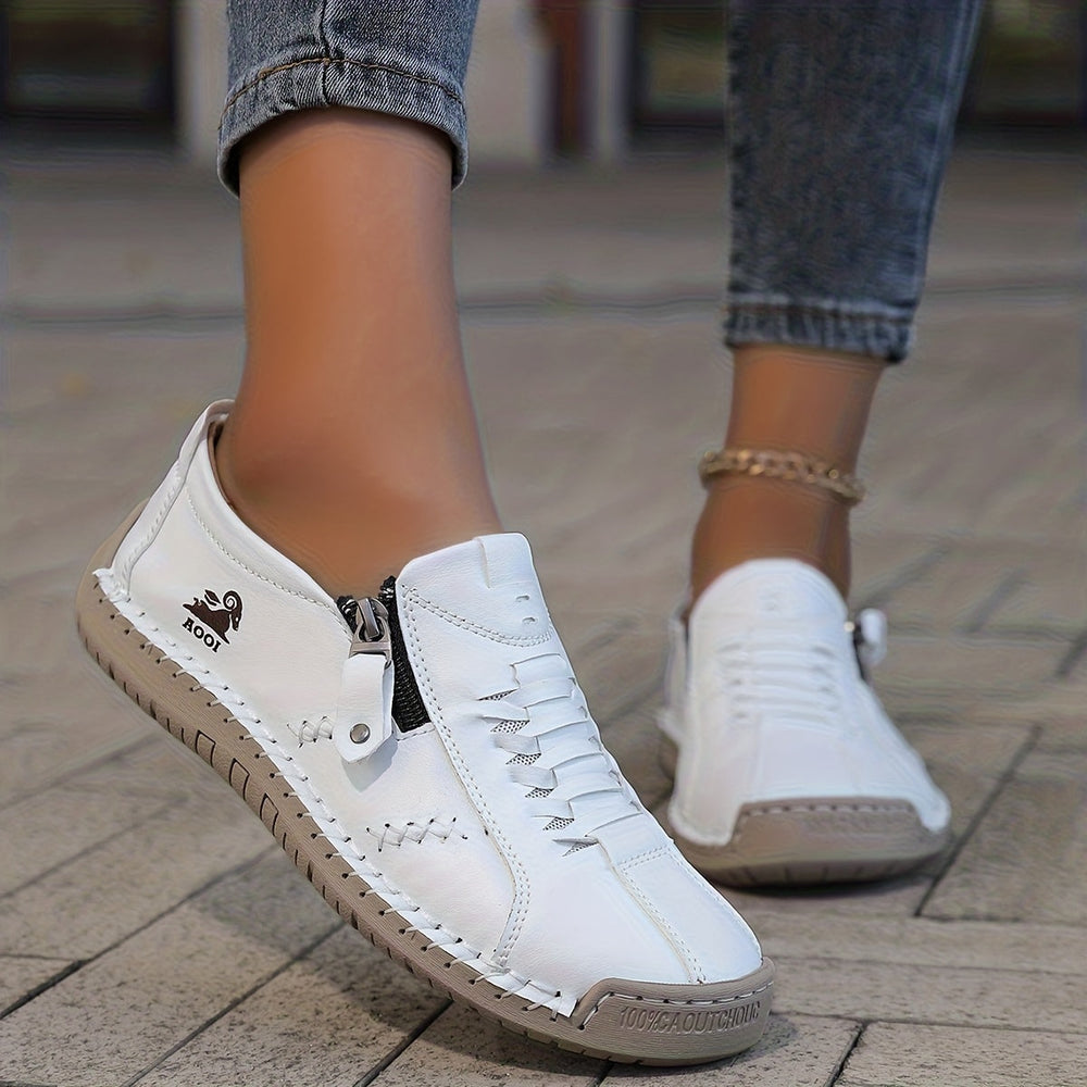 Moira | Elegant Side-Zip Sneakers