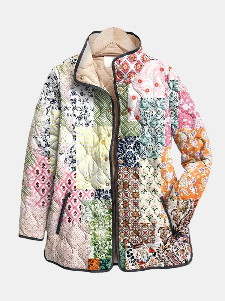 Judith | Easy Floral Quilted Jacket