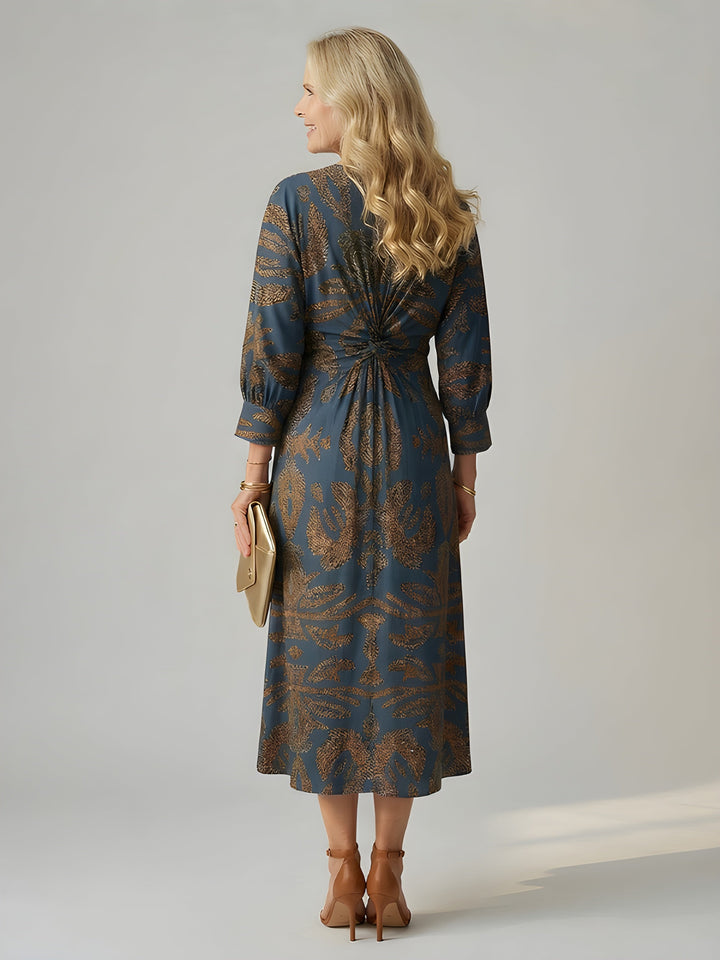 Johanna | Long Sleeve Wrap Midi Dress