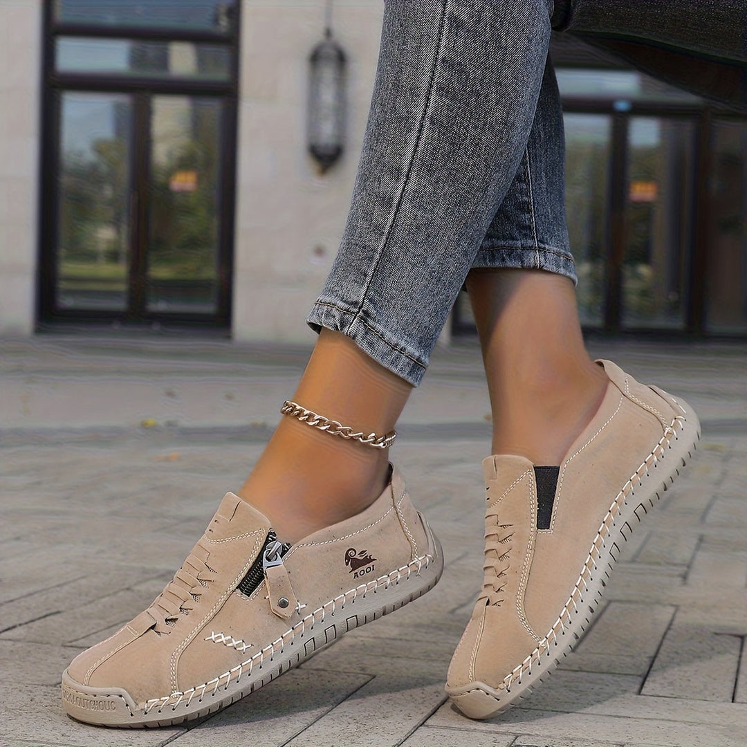 Moira | Elegant Side-Zip Sneakers