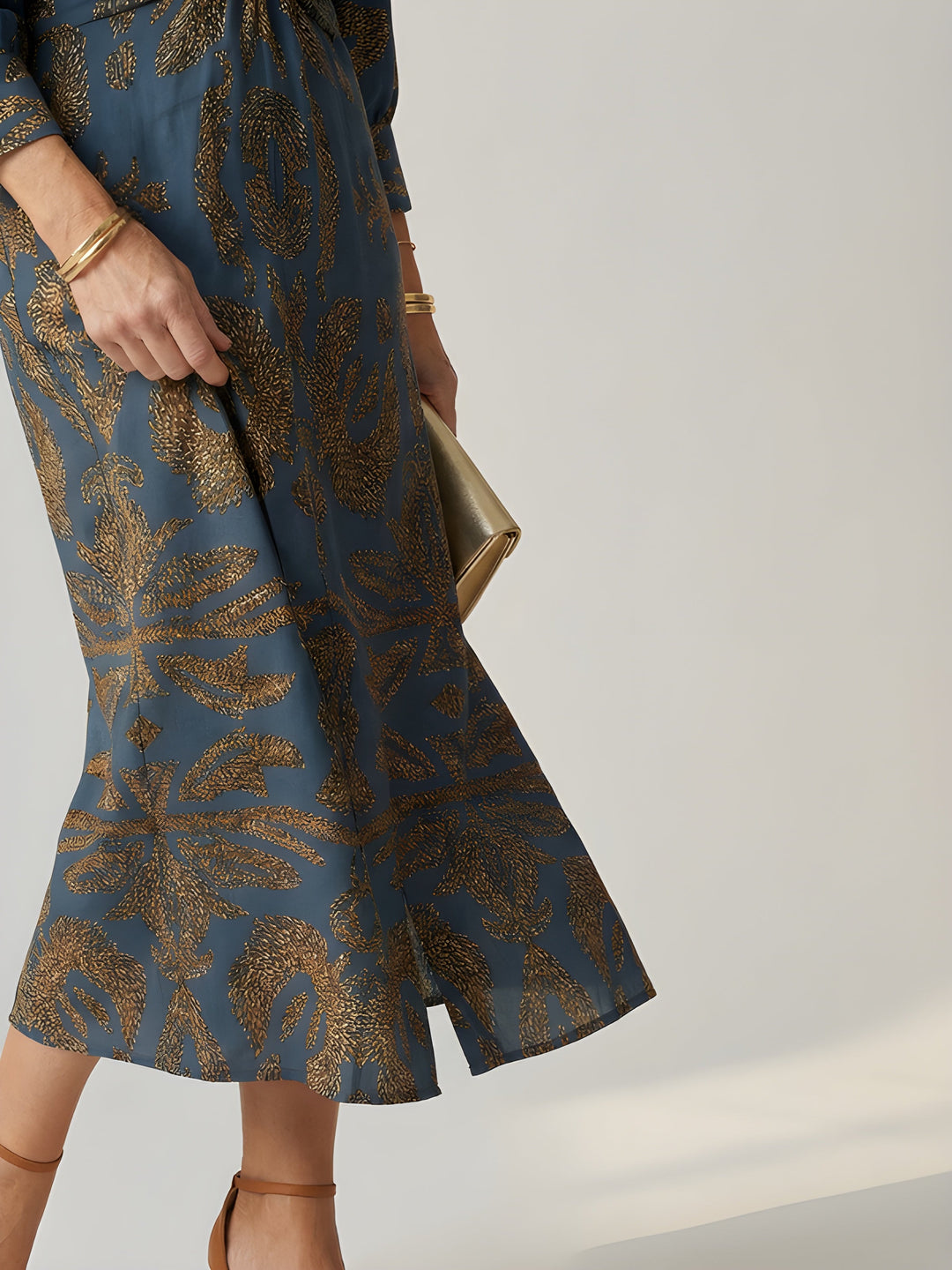 Johanna | Long Sleeve Wrap Midi Dress