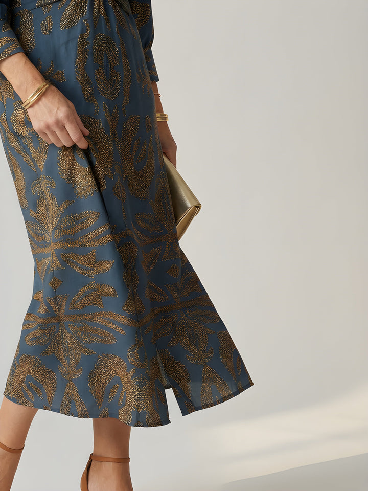 Johanna | Long Sleeve Wrap Midi Dress