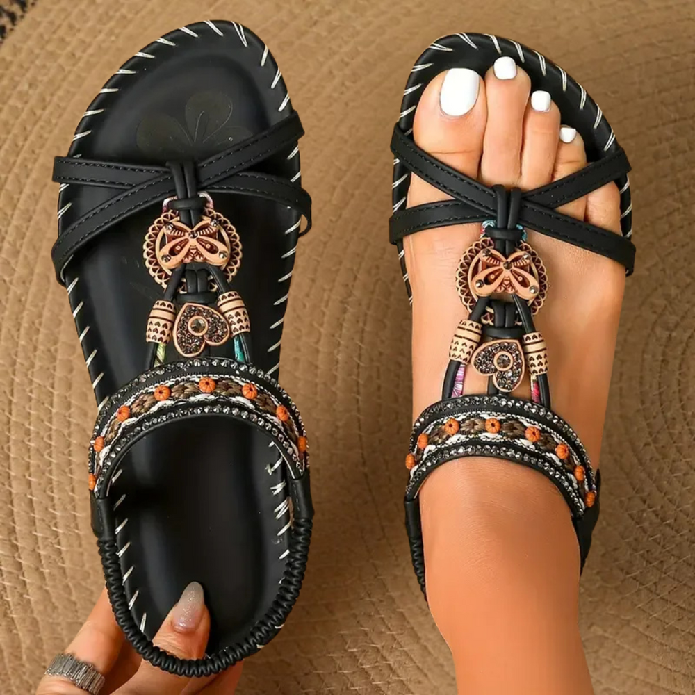 Cara | Beaded Summer Sandals