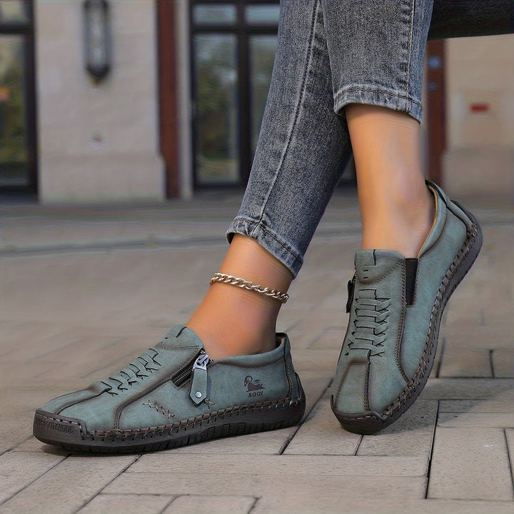 Moira | Elegant Side-Zip Sneakers