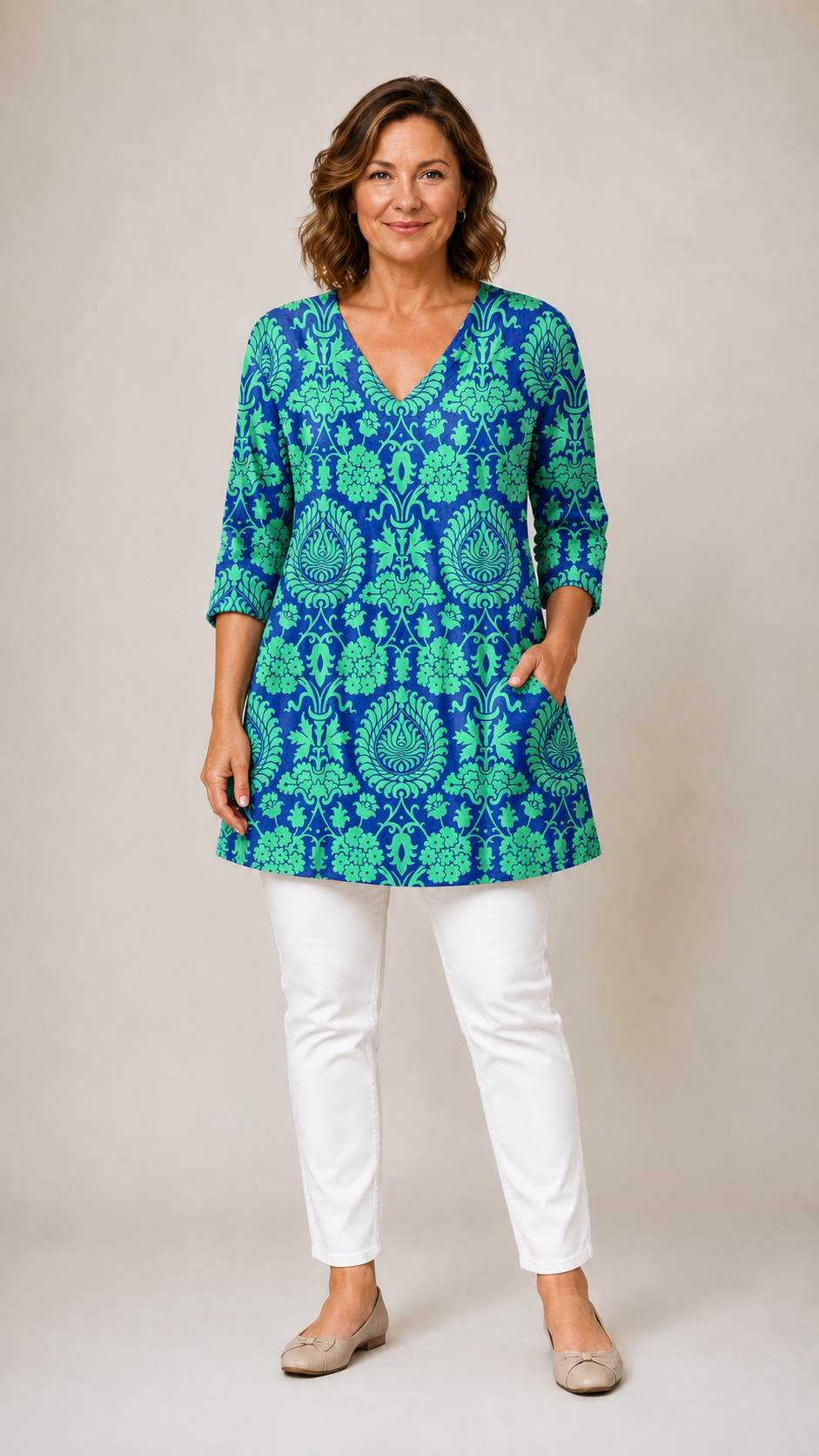 Lorelei | Long V-Neck Blouse