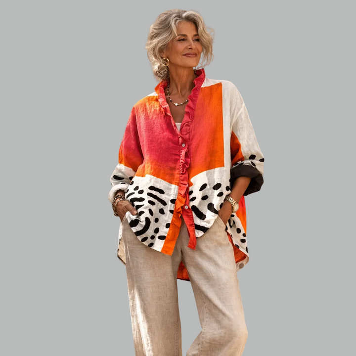 Aveline | Soft Printed Everyday Blouse