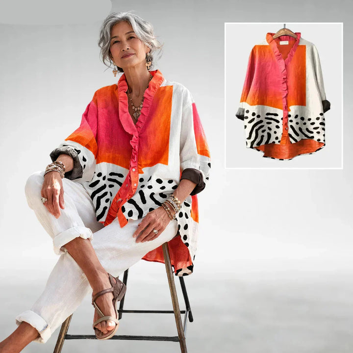 Aveline | Soft Printed Everyday Blouse