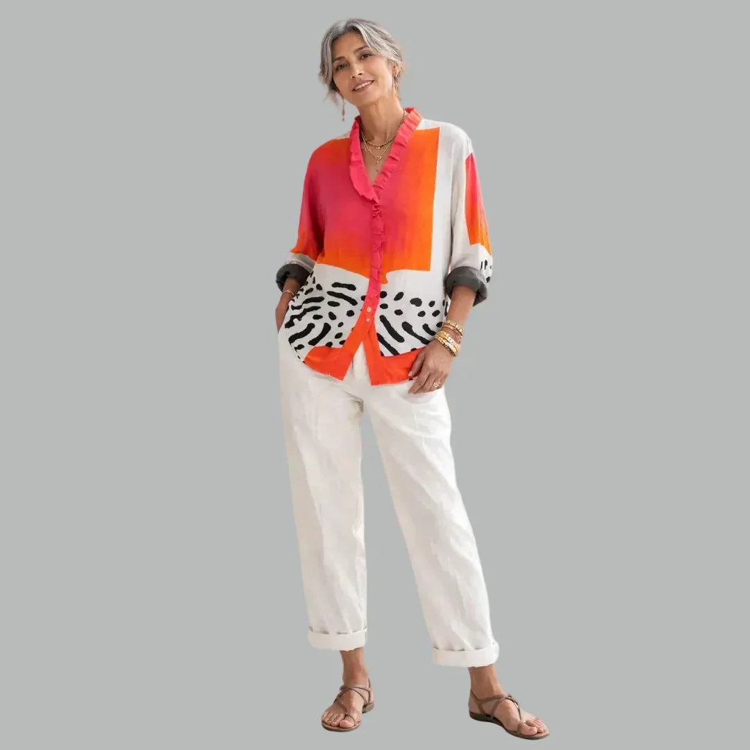 Aveline | Soft Printed Everyday Blouse