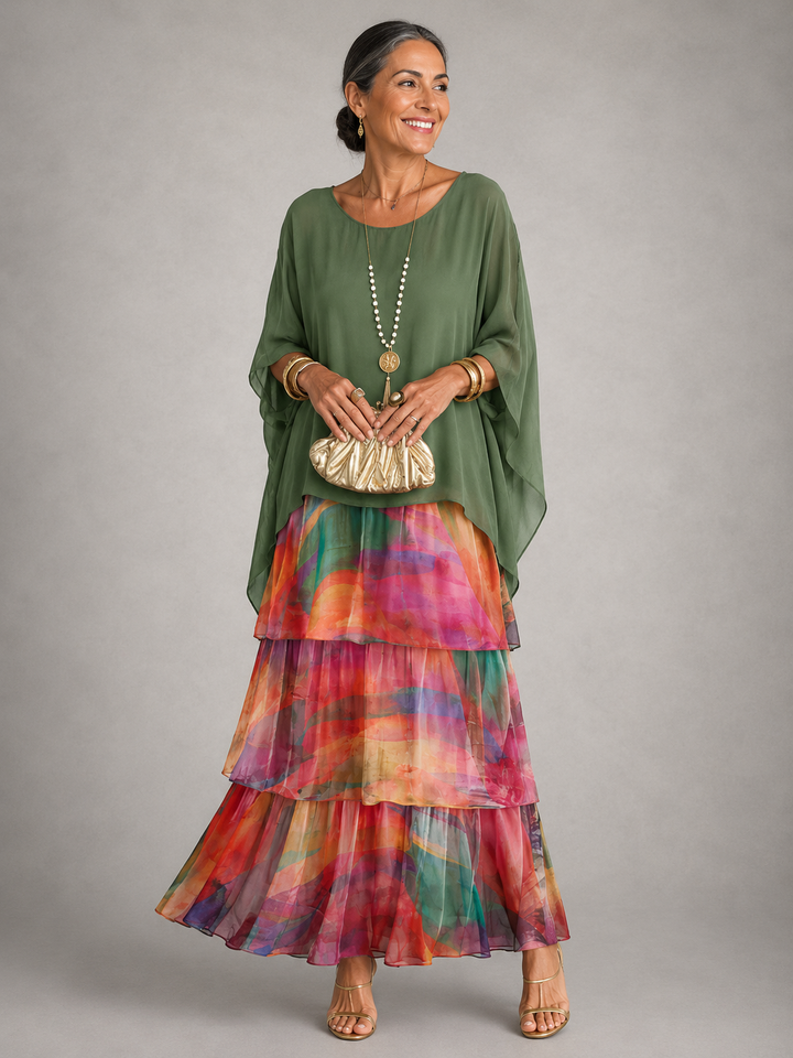 Bronwyn | Layered Flowing Maxi Dress