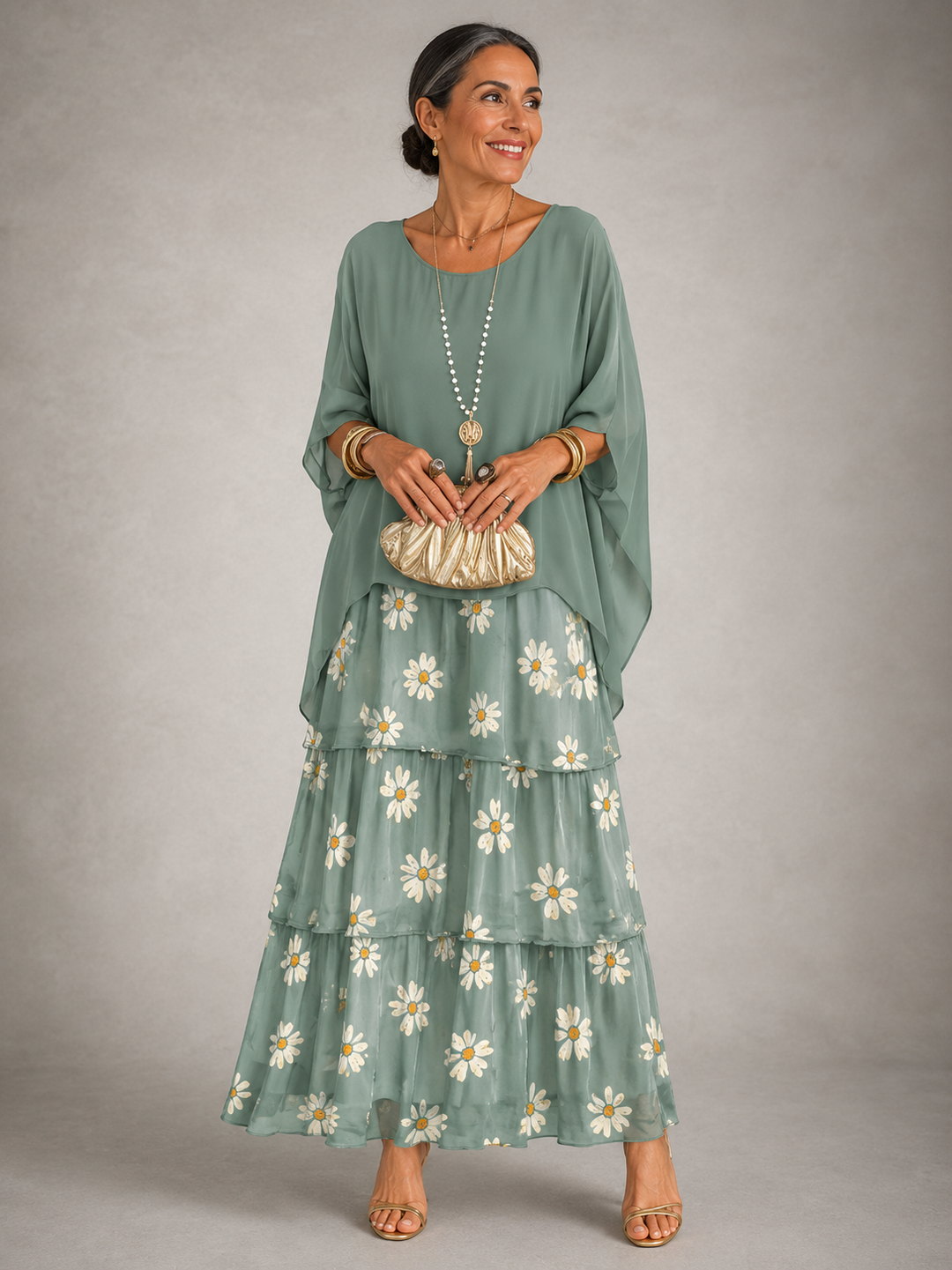 Bronwyn | Layered Flowing Maxi Dress