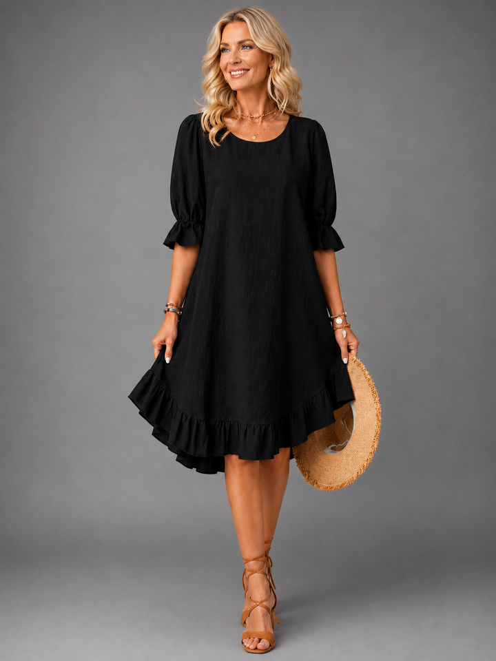 Lisette | Ruffle Hem Comfort Dress