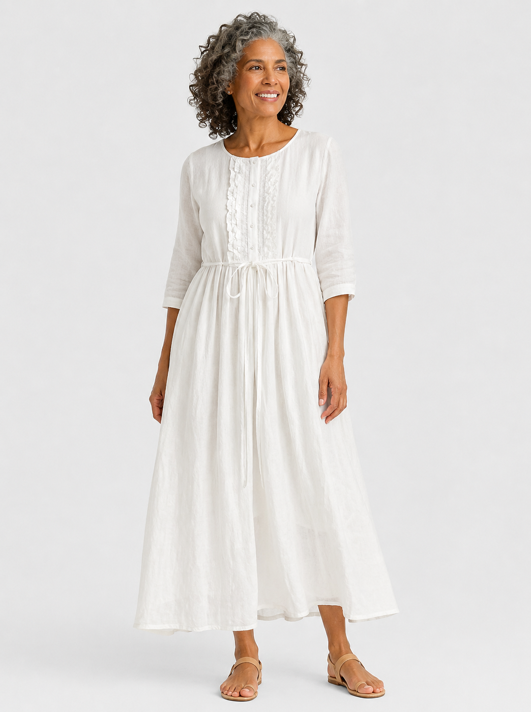 Magdalena | Softly Structured Midi Dress