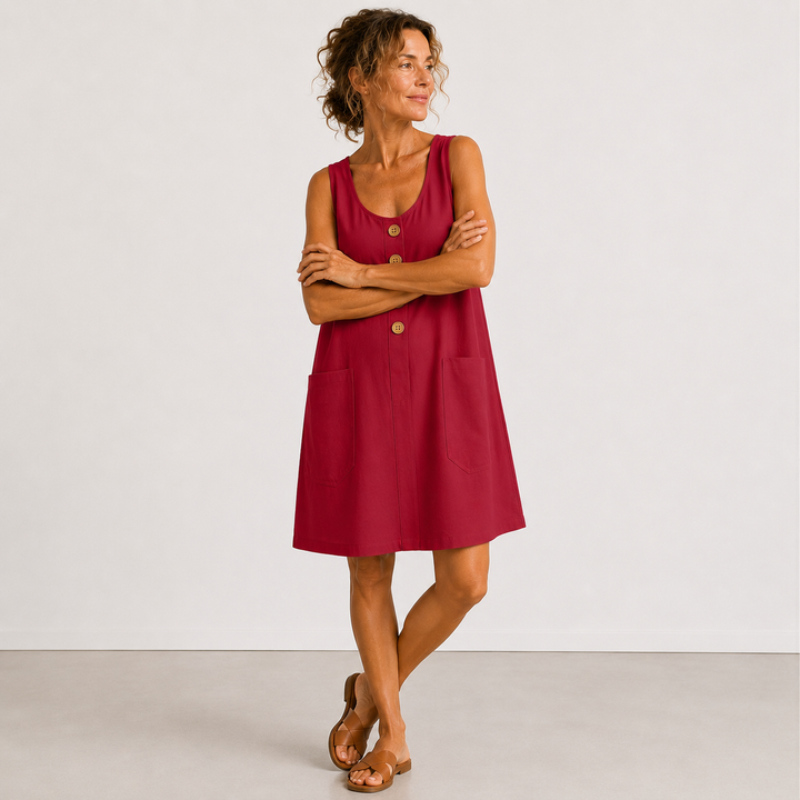 Lilian | Cotton and Linen Summer Dress