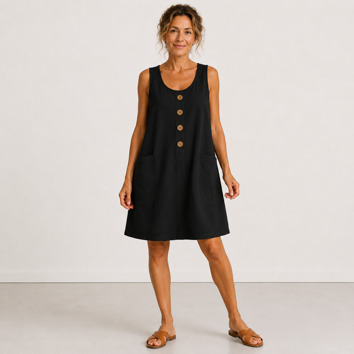 Lilian | Cotton and Linen Summer Dress