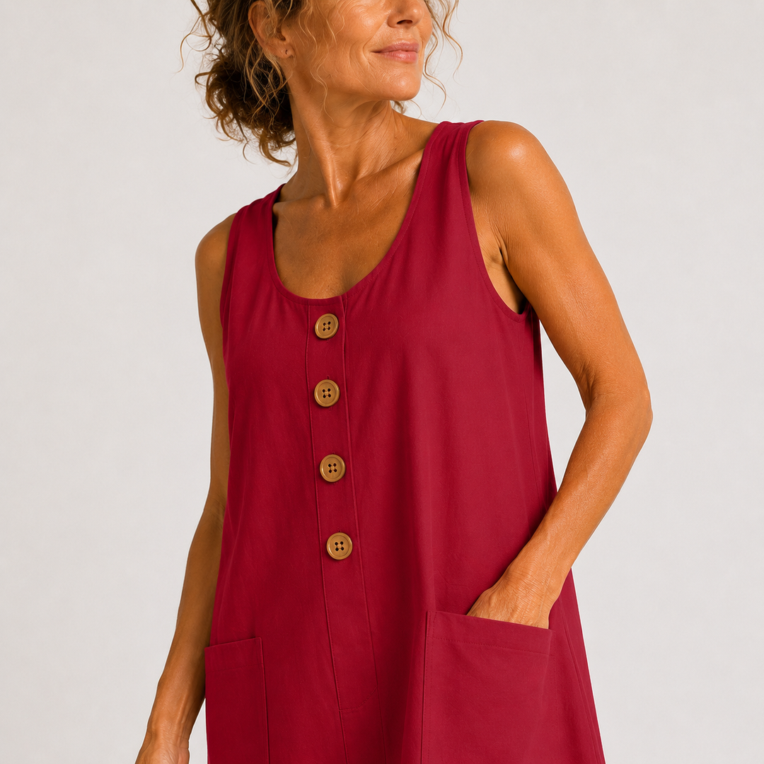 Lilian | Cotton and Linen Summer Dress