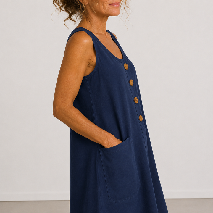 Lilian | Cotton and Linen Summer Dress