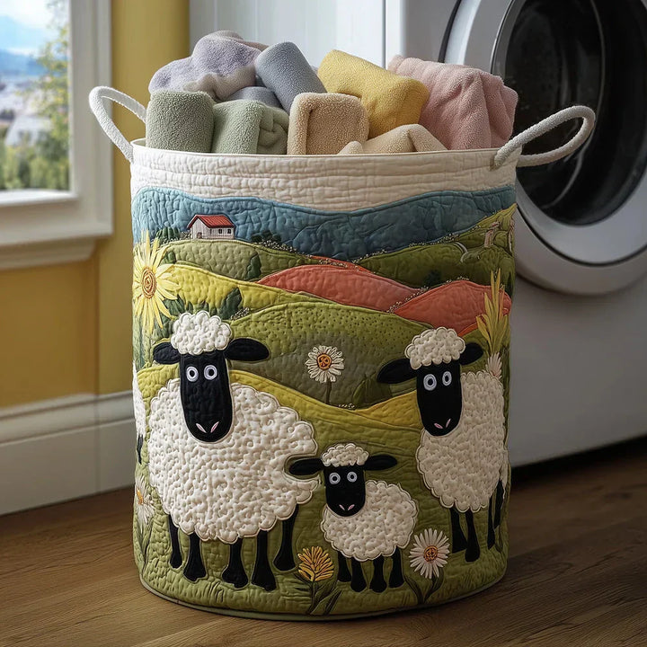 Rosie | Hand-Quilted Sheep Basket
