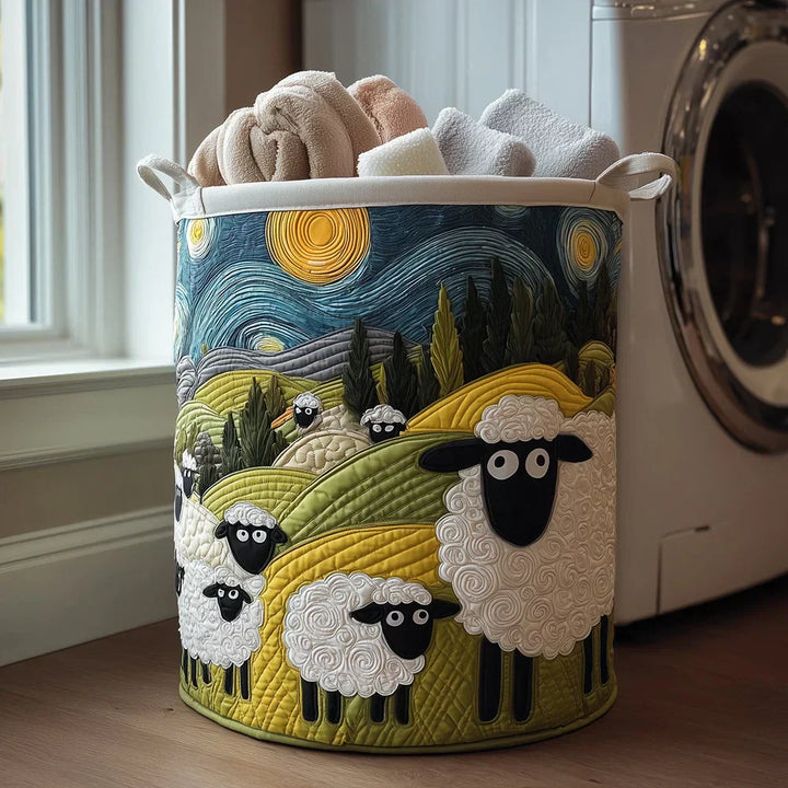 Rosie | Hand-Quilted Sheep Basket