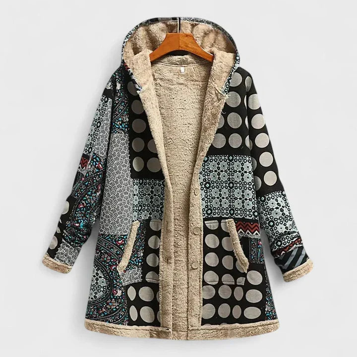 Juno | Cosy Hooded Parka in Charcoal Grey