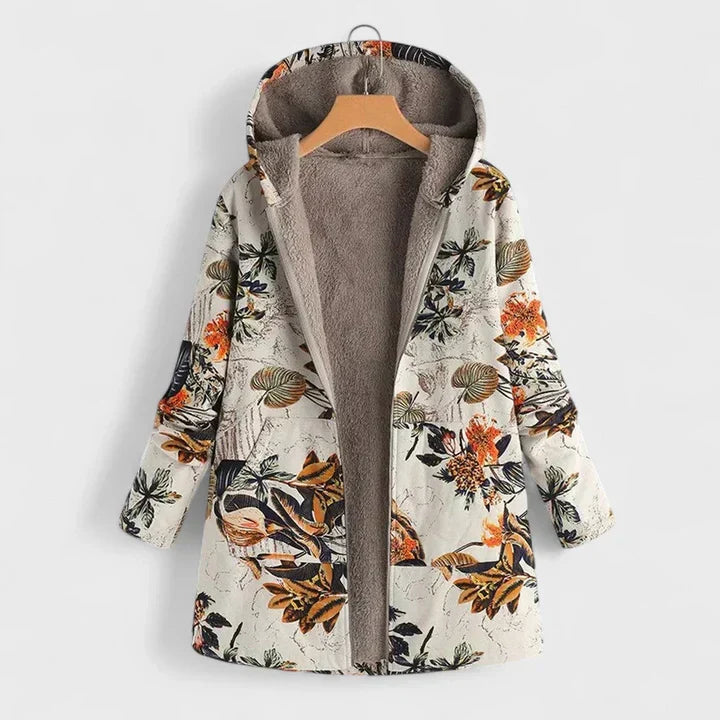 Jean | Cosy Hooded Parka in Warm Apricot