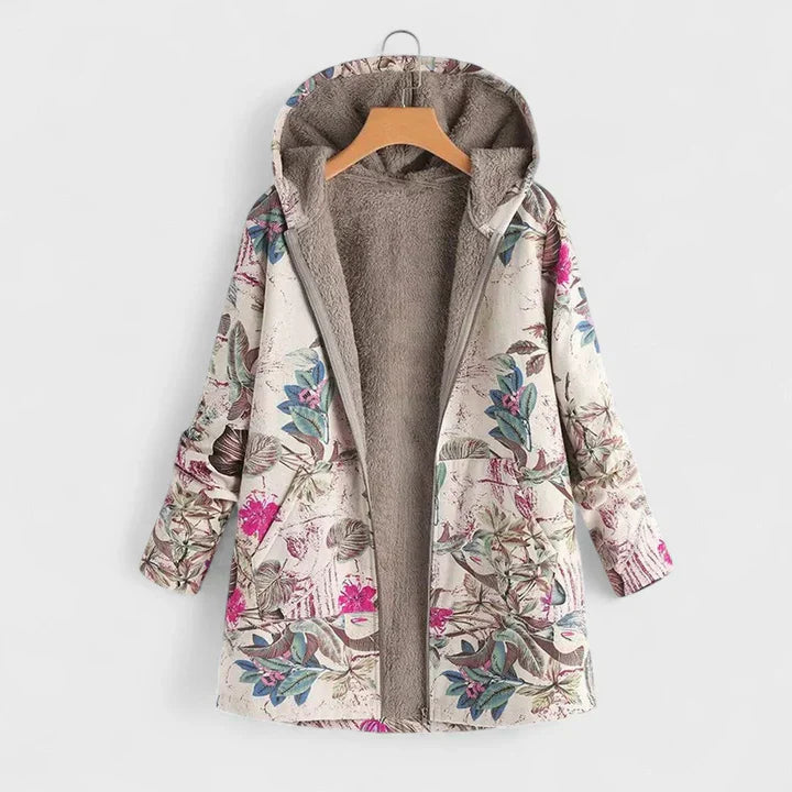 Jess | Cosy Hooded Parka in Soft Beige