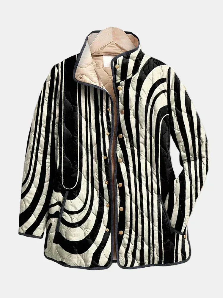Vanessa | Abstract Geometric Quilted Jacket