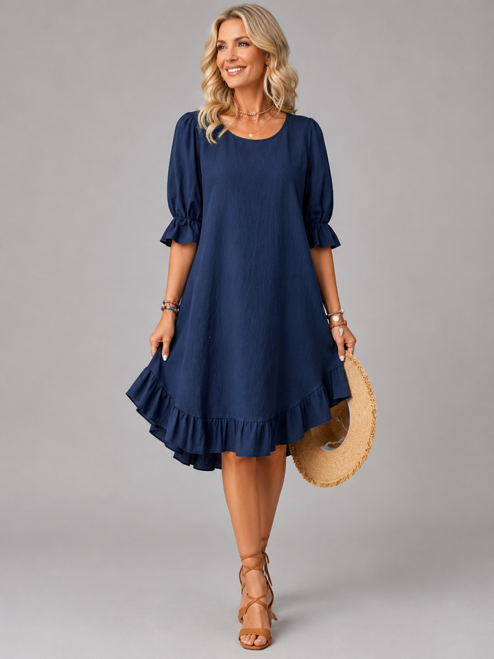 Lisette | Ruffle Hem Comfort Dress