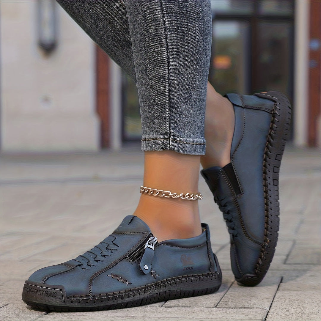 Moira | Elegant Side-Zip Sneakers