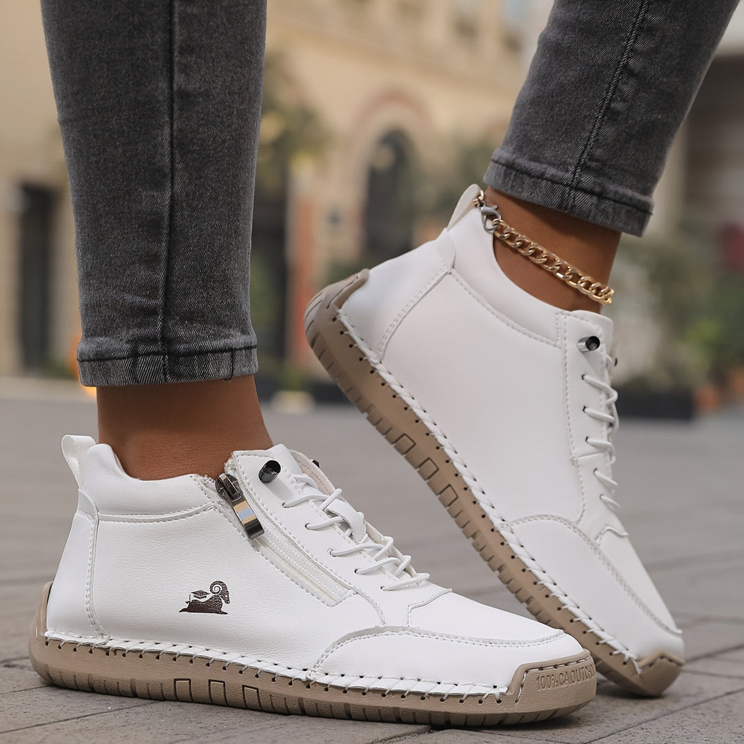 Opal | Wide-Fit Side-Zip Sneakers