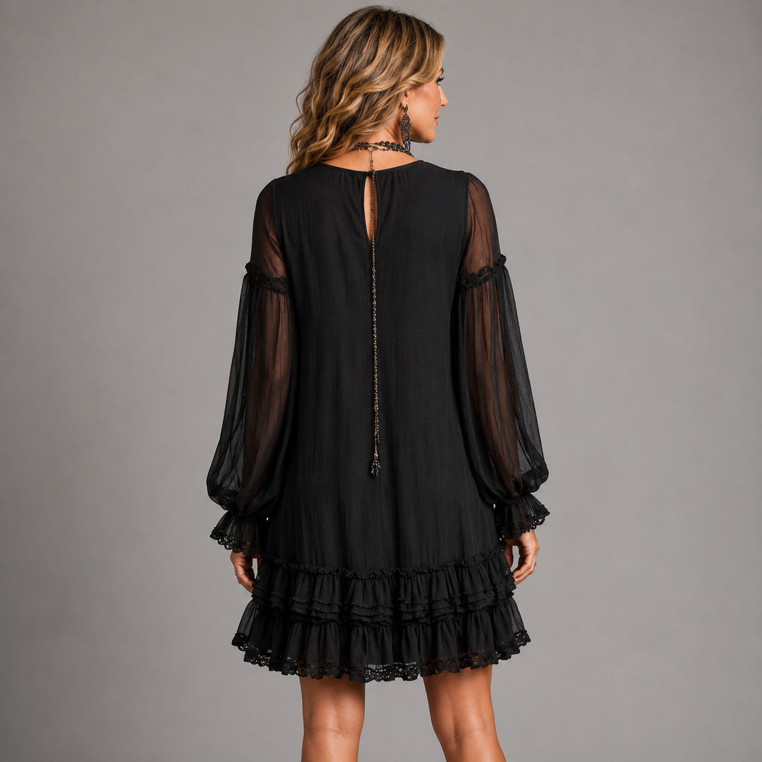 Celine | Ruffle A-Line Dress