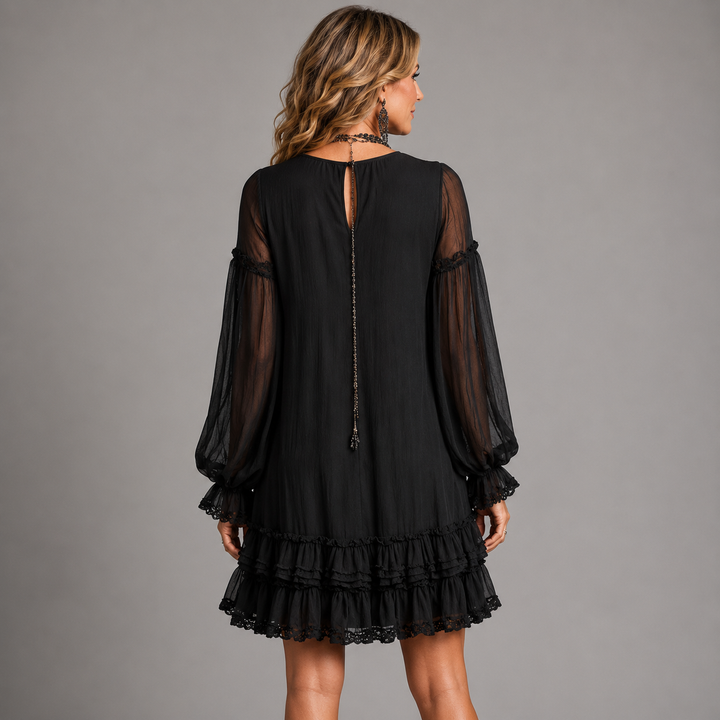 Celine | Ruffle A-Line Dress