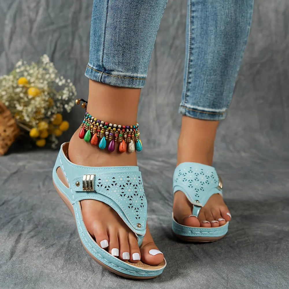 Posy | Elegant Wedge Sandals