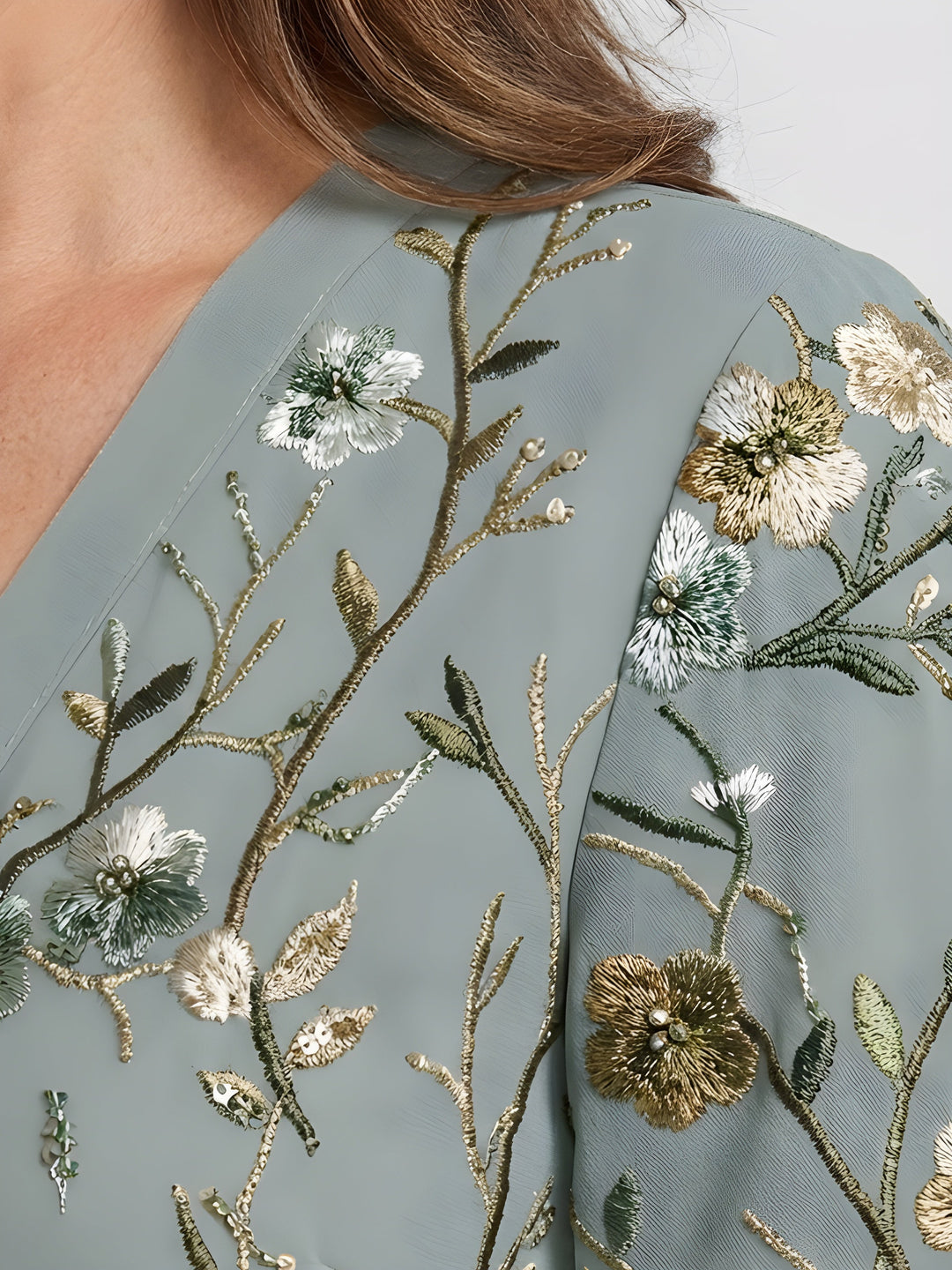 Gwendolen | Floral V-Neck Maxi Dress