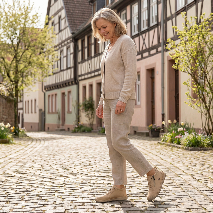 Opal | Wide-Fit Side-Zip Sneakers