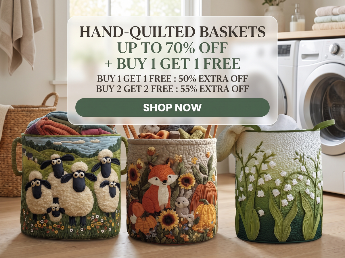 Hand Quilted Baskets